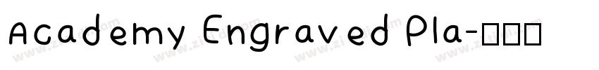 Academy Engraved Pla字体转换